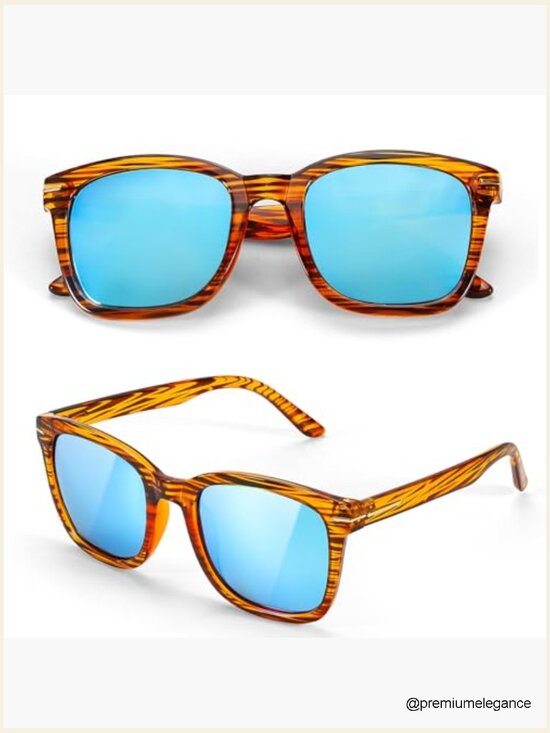 Polarized Square Sunglasses Oversized UV400 Protection Large Frame main image 6